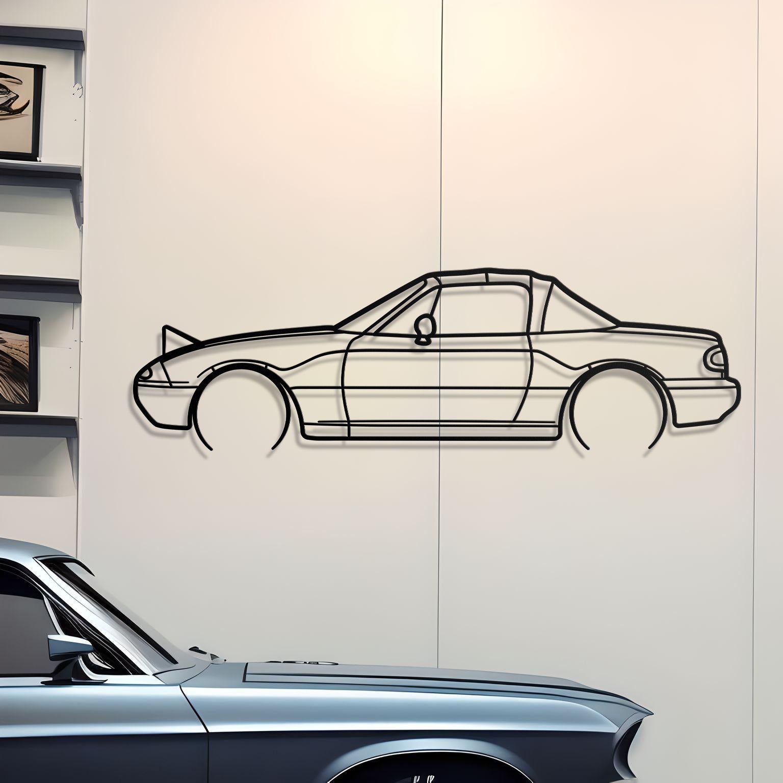 1991 Mazda Miata Metal Silhouette