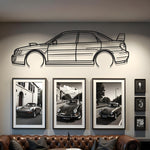 2002 Subaru WRX Metal Silhouette