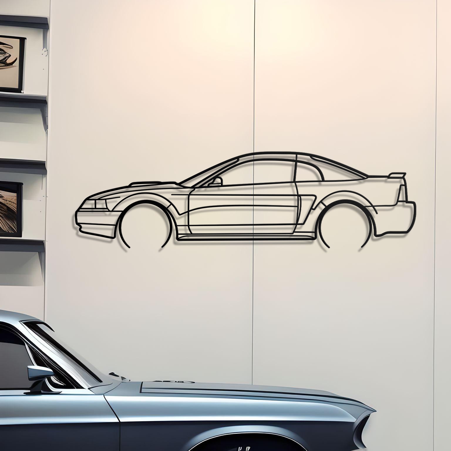 2004 Ford Mustang GT Metal Silhouette