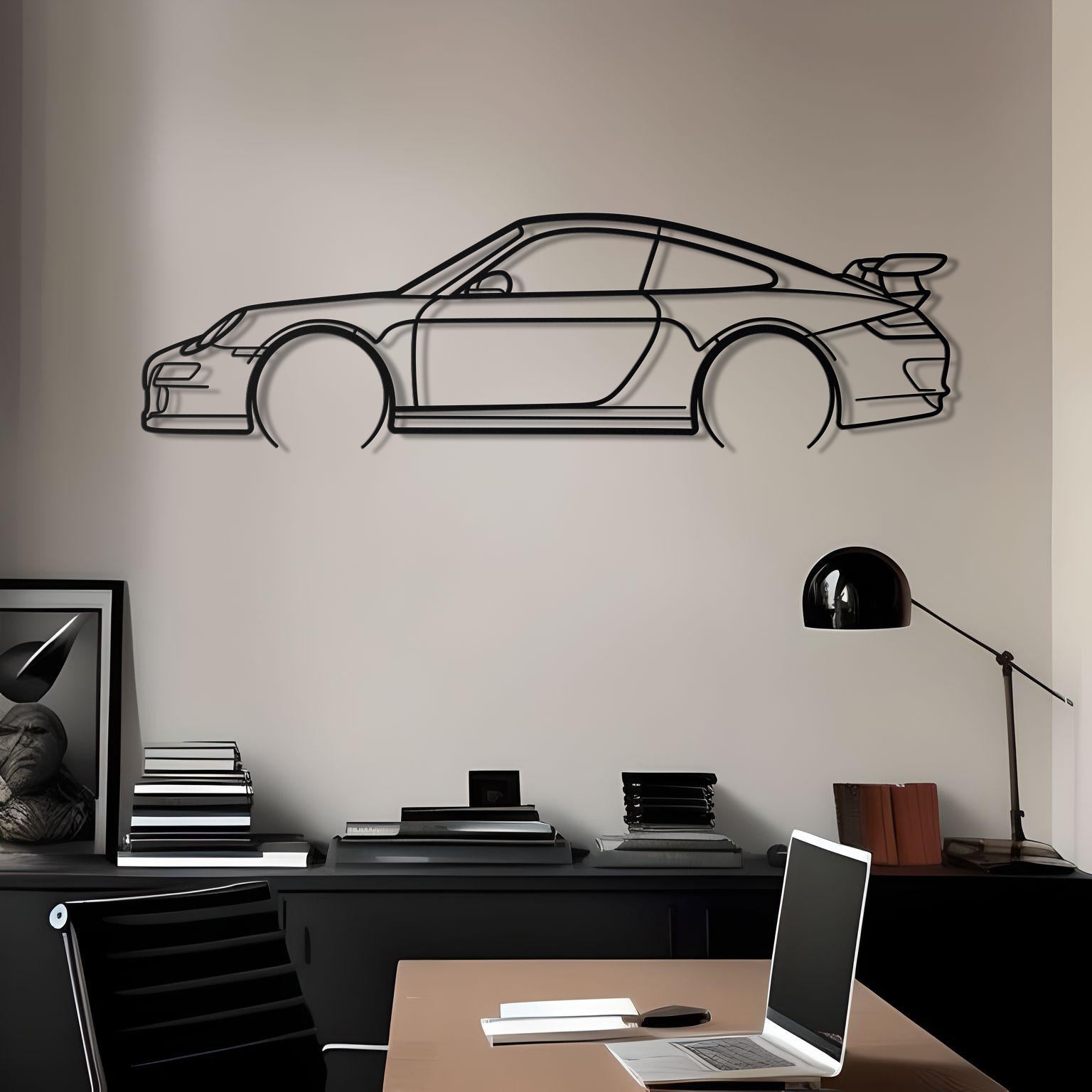 2006 Porsche 911 (997) GT3 RS Metal Silhouette