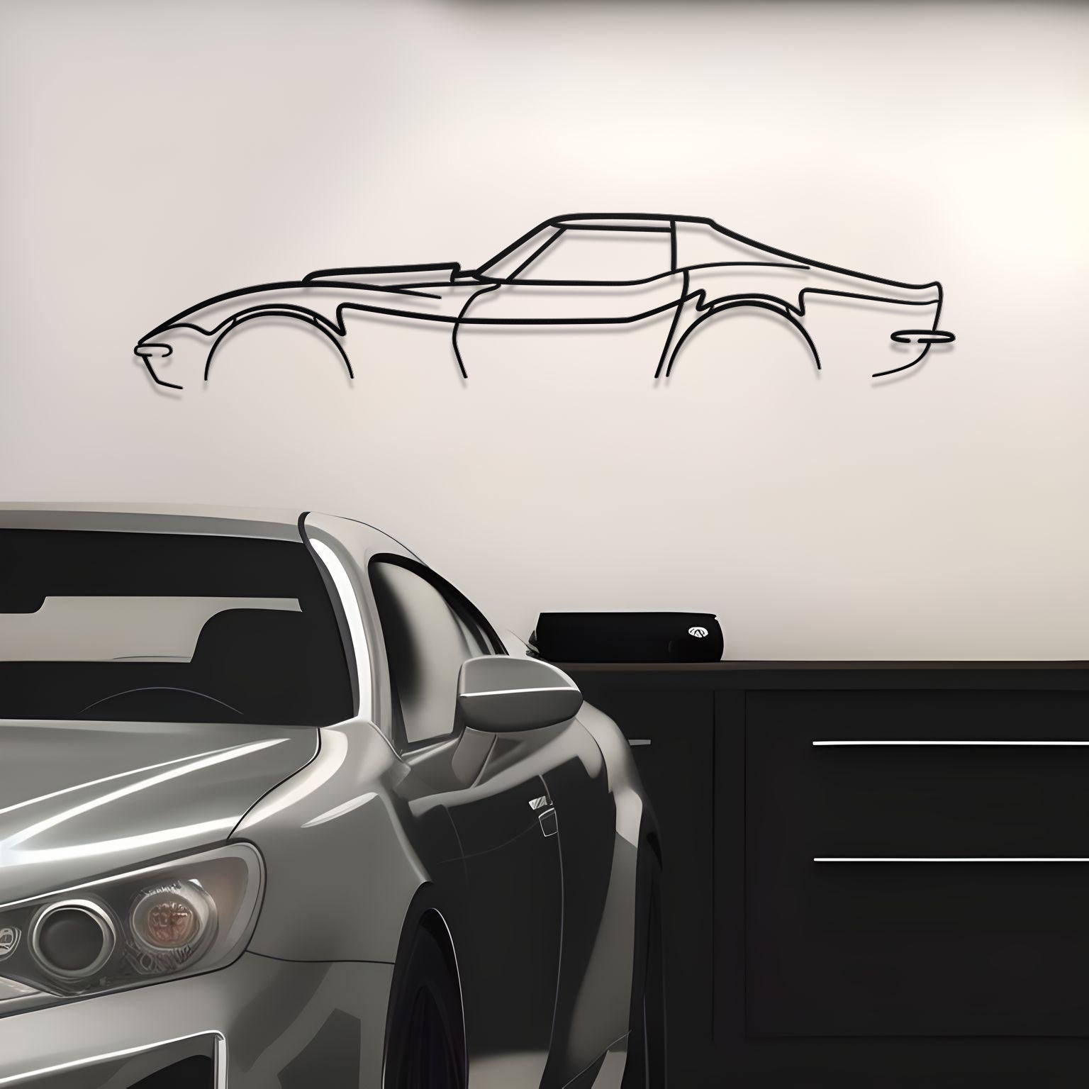 Corvette C3 L88 Classic Metal Silhouette