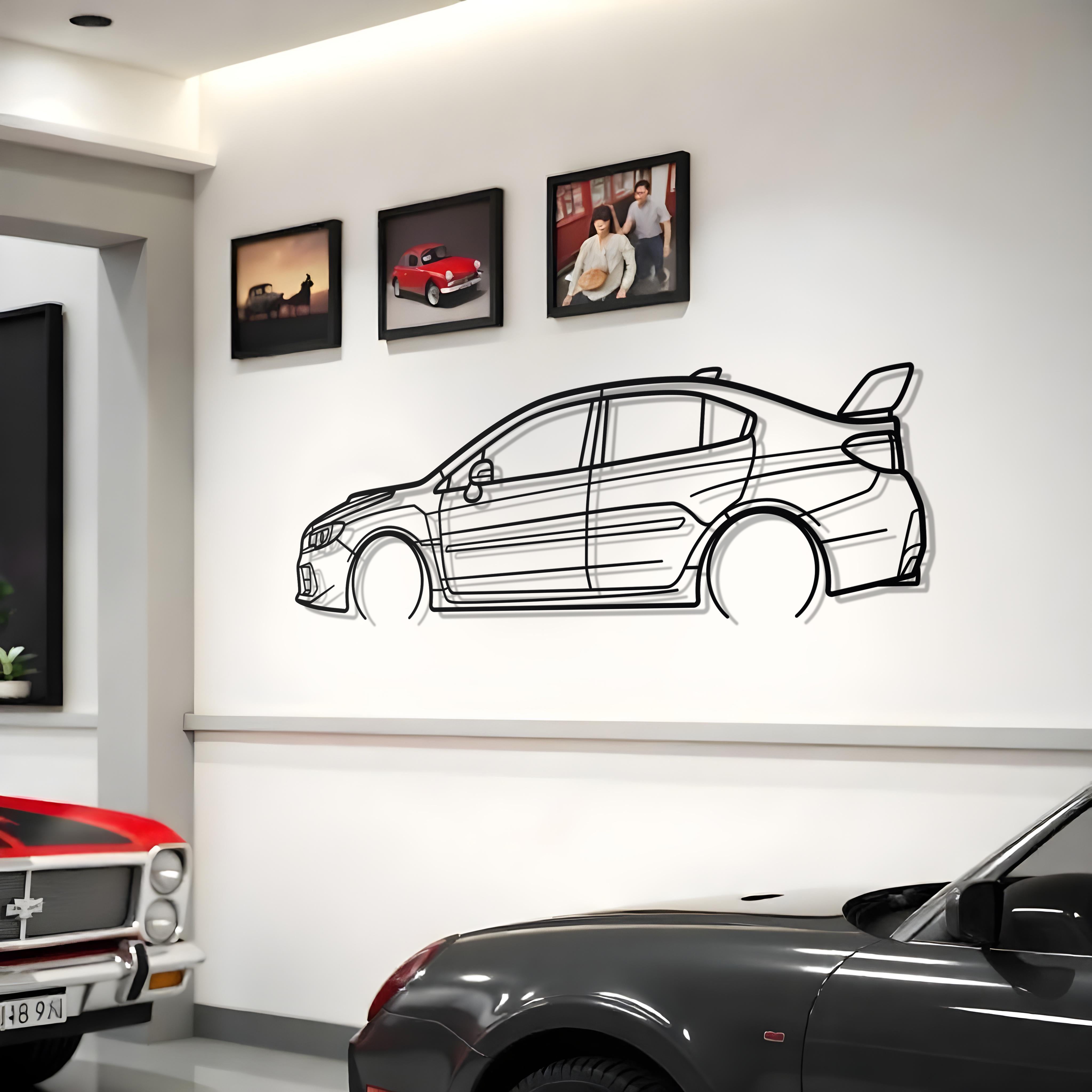 2021 Subaru WRX STI Metal Silhouette