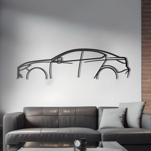 2017 Mazda3 Sedan Detailed Metal Silhouette