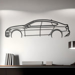 2022 Audi RS5 Sportback Detailed Metal Car Silhouette
