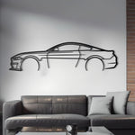 2019 Ford Mustang Bullitt Detailed Metal Car Silhouette
