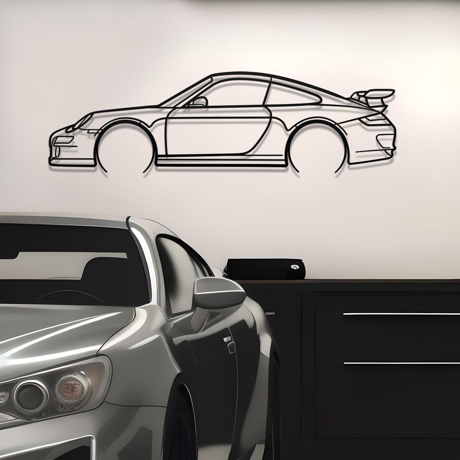 2006 Porsche 911 (997) GT3 RS Metal Silhouette
