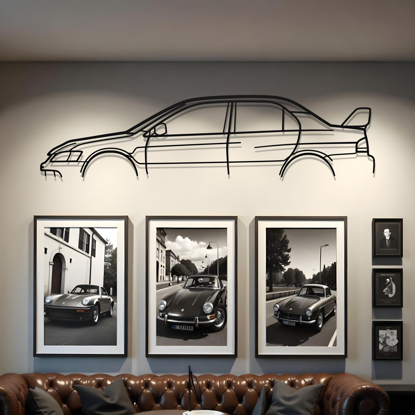 Mitsubishi EVO IX Classic Metal Silhouette