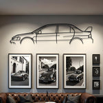 Mitsubishi EVO IX Classic Metal Silhouette