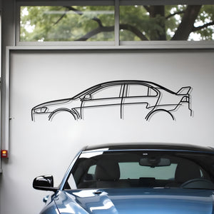 Mitsubishi Lancer Evolution X (EVO X) Classic Metal Silhouette