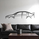 Mitsubishi Lancer Evolution X (EVO X) Classic Metal Silhouette