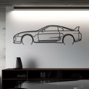 1998 Toyota Supra MK4 Metal Wall Decor