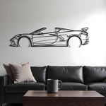 Corvette C8 Convertible Metal Car Silhouette