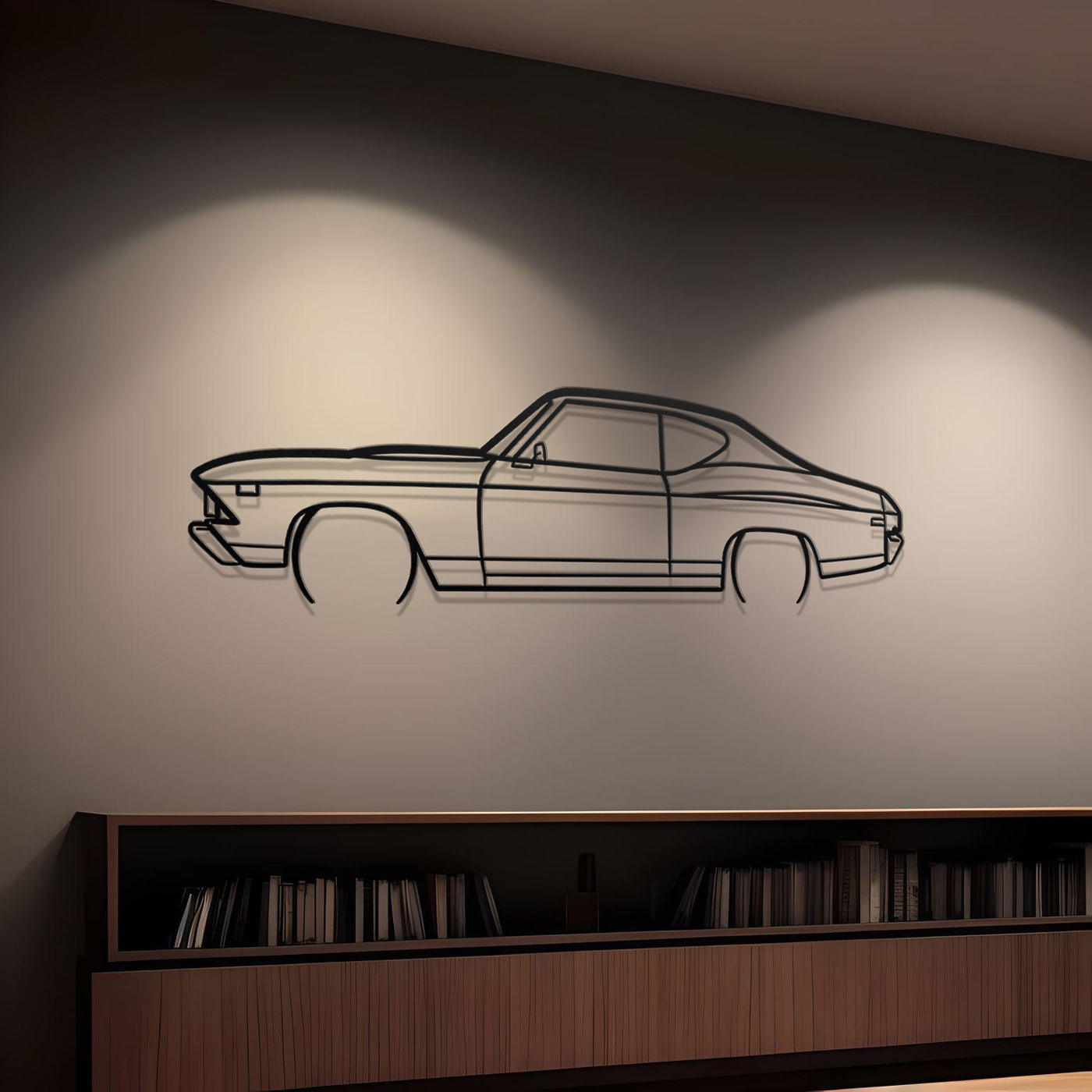 1969 Chevrolet Chevelle SS Metal Silhouette