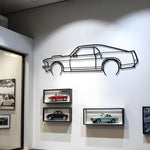 1969 Mustang Boss 429 Metal Silhouette