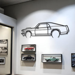 1969 Mustang Boss 429 Metal Silhouette
