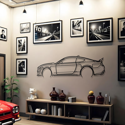 Mustang GT500 Metal Silhouette