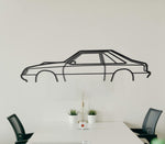 1979 Ford Mustang MILFORD Detailed Metal Silhouette