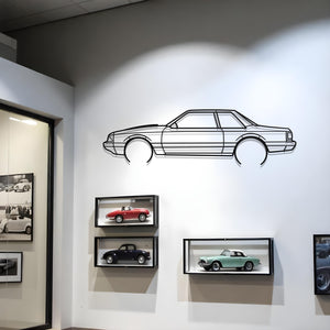 1990 Mustang Foxbody Notchback Metal Wall Art