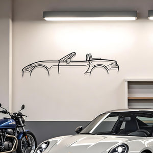 Mazda MX-5 ND Classic Metal Silhouette