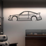 1989 Nissan 240SX Metal Car Silhouette