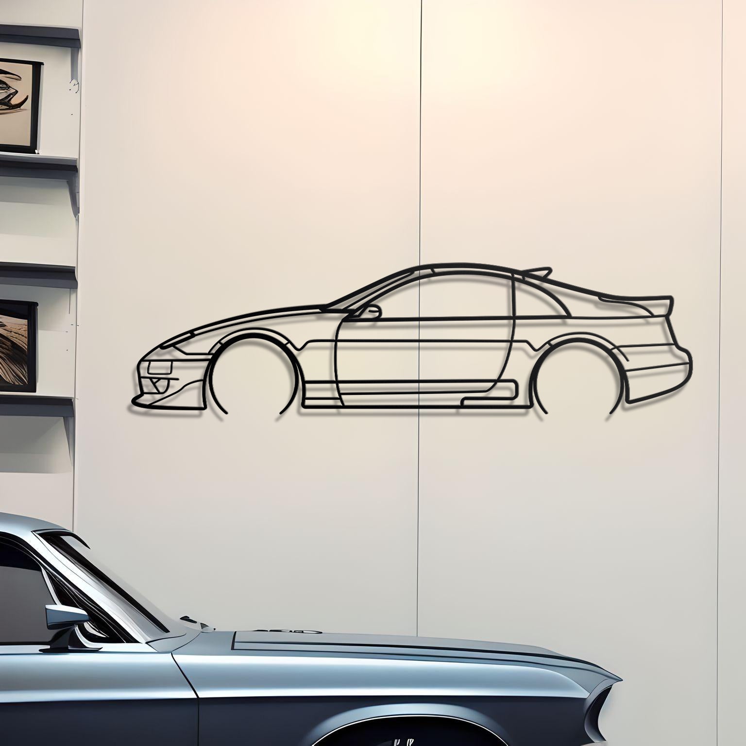 2000 Nissan 300ZX Z32 Metal Silhouette
