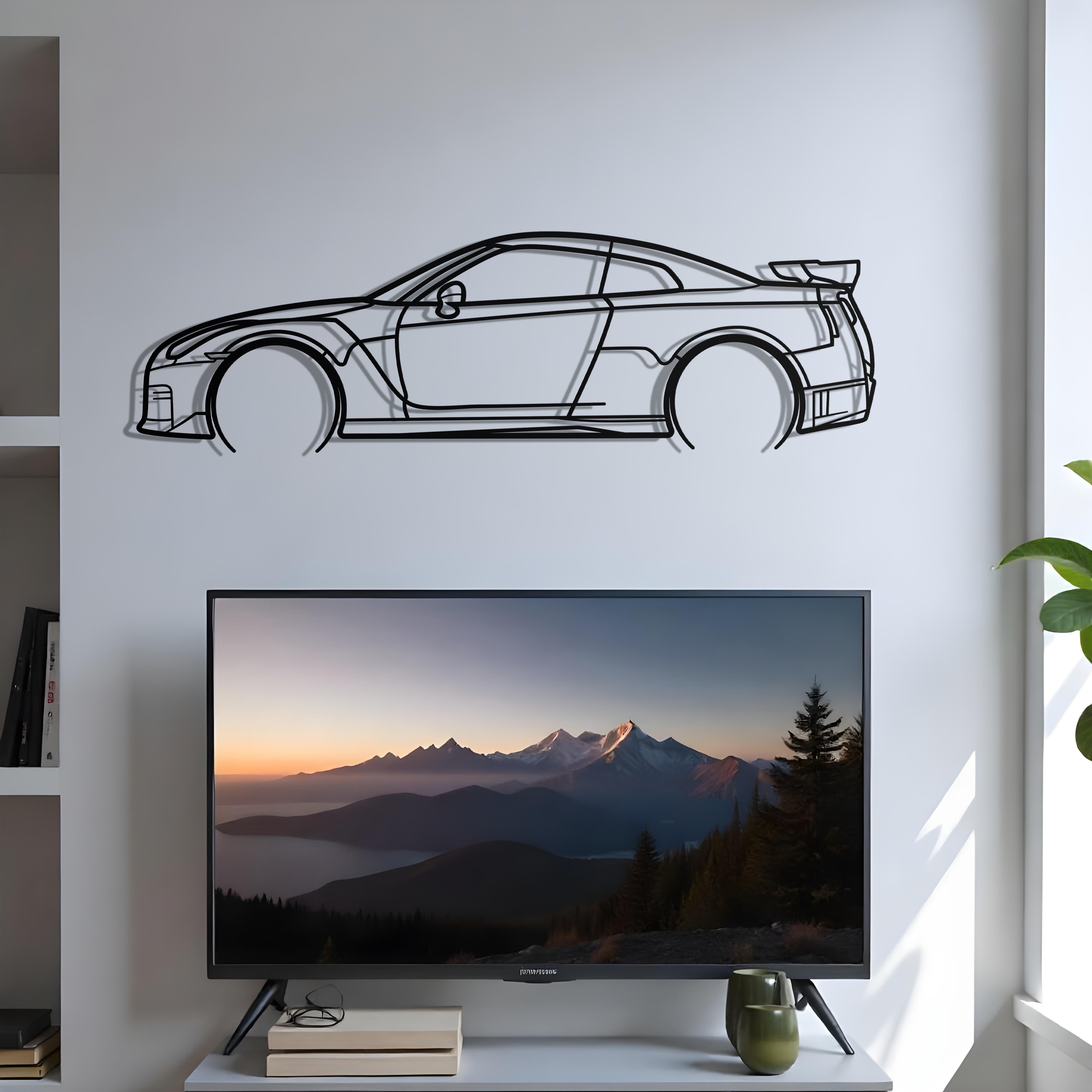 2019 Nissan GT-R R35 Metal Silhouette