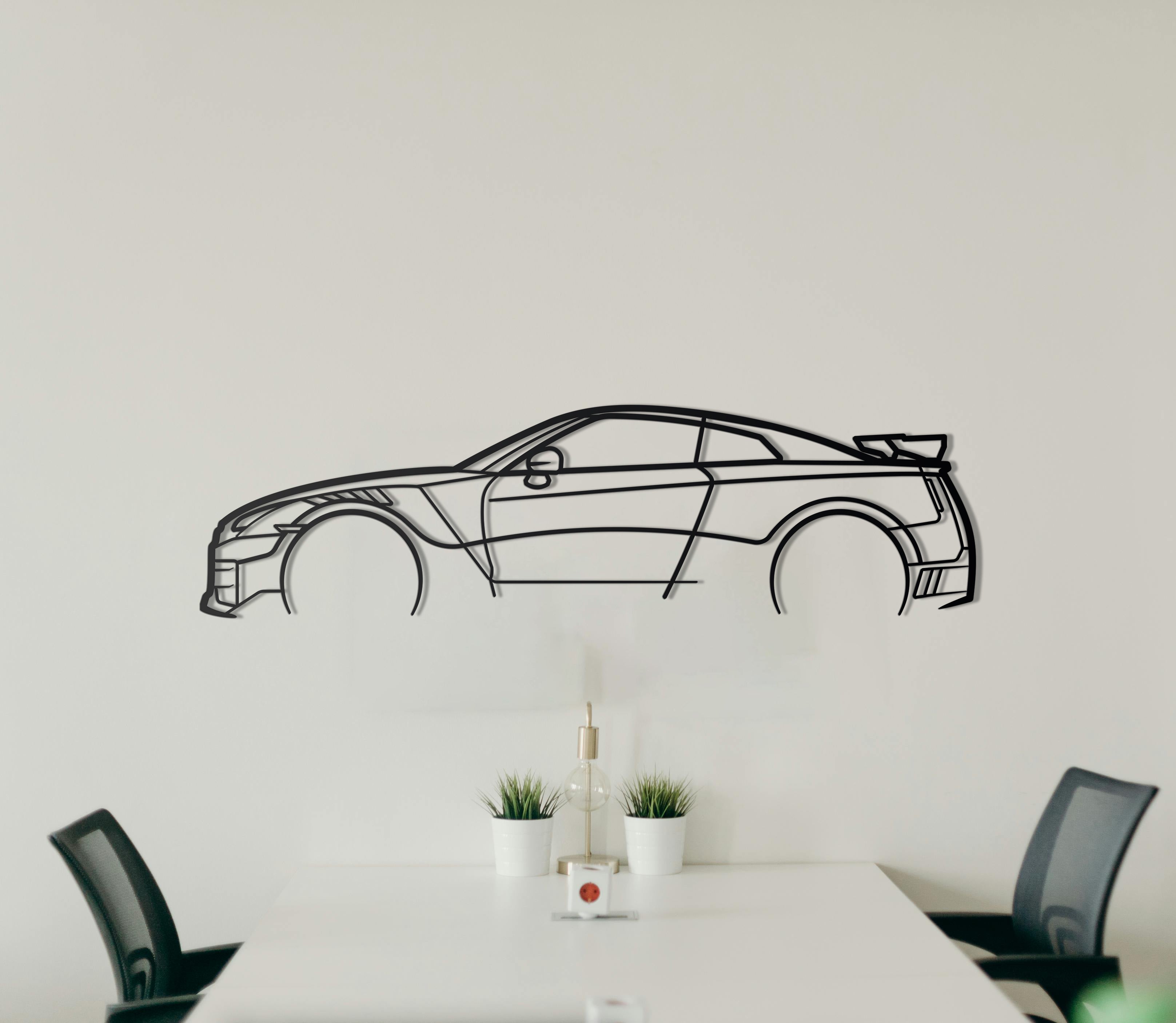 Nissan GT-R R35 Metal Wall Decor