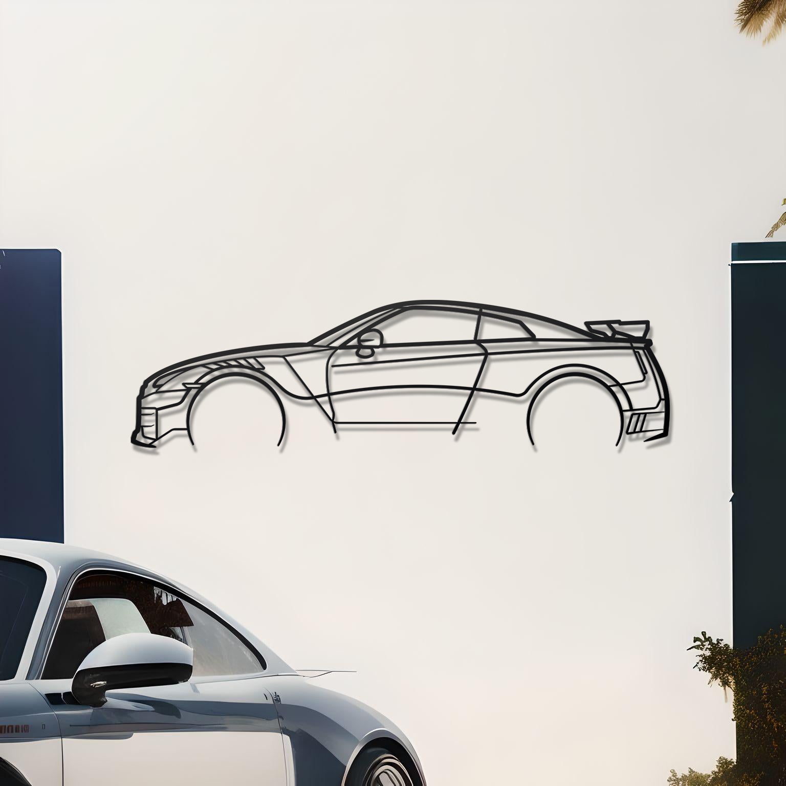 Nissan GT-R R35 Metal Wall Decor
