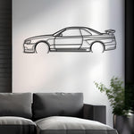 1999 Nissan Skyline R34 Metal Wall Art
