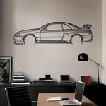 1999 Nissan Skyline R34 Metal Wall Art