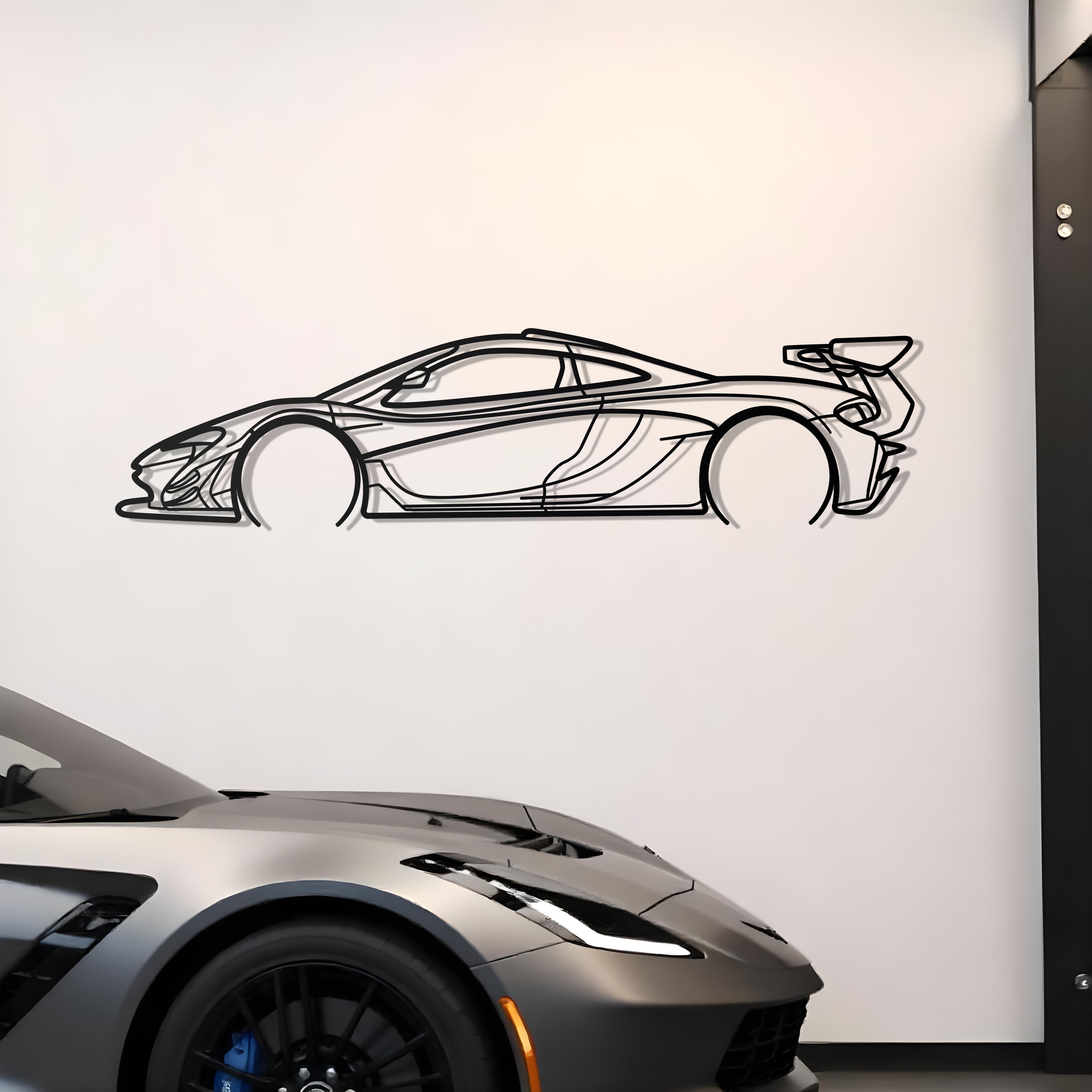 2022 McLaren P1 GTR Metal Silhouette
