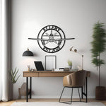 P-51 Mustang Front Custom Name Metal Wall Decor