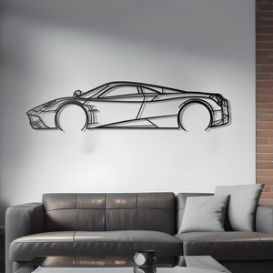 2012 Pagani Huayra Detailed Metal Car Silhouette