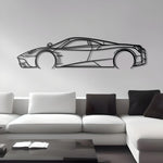 2012 Pagani Huayra Detailed Metal Car Silhouette