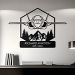 F-35 Custom Name Metal Wall Decor