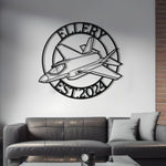 F-35 Custom Name Metal Wall Art