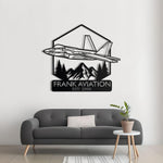 F-22 Raptor Custom Name Metal Wall Decor