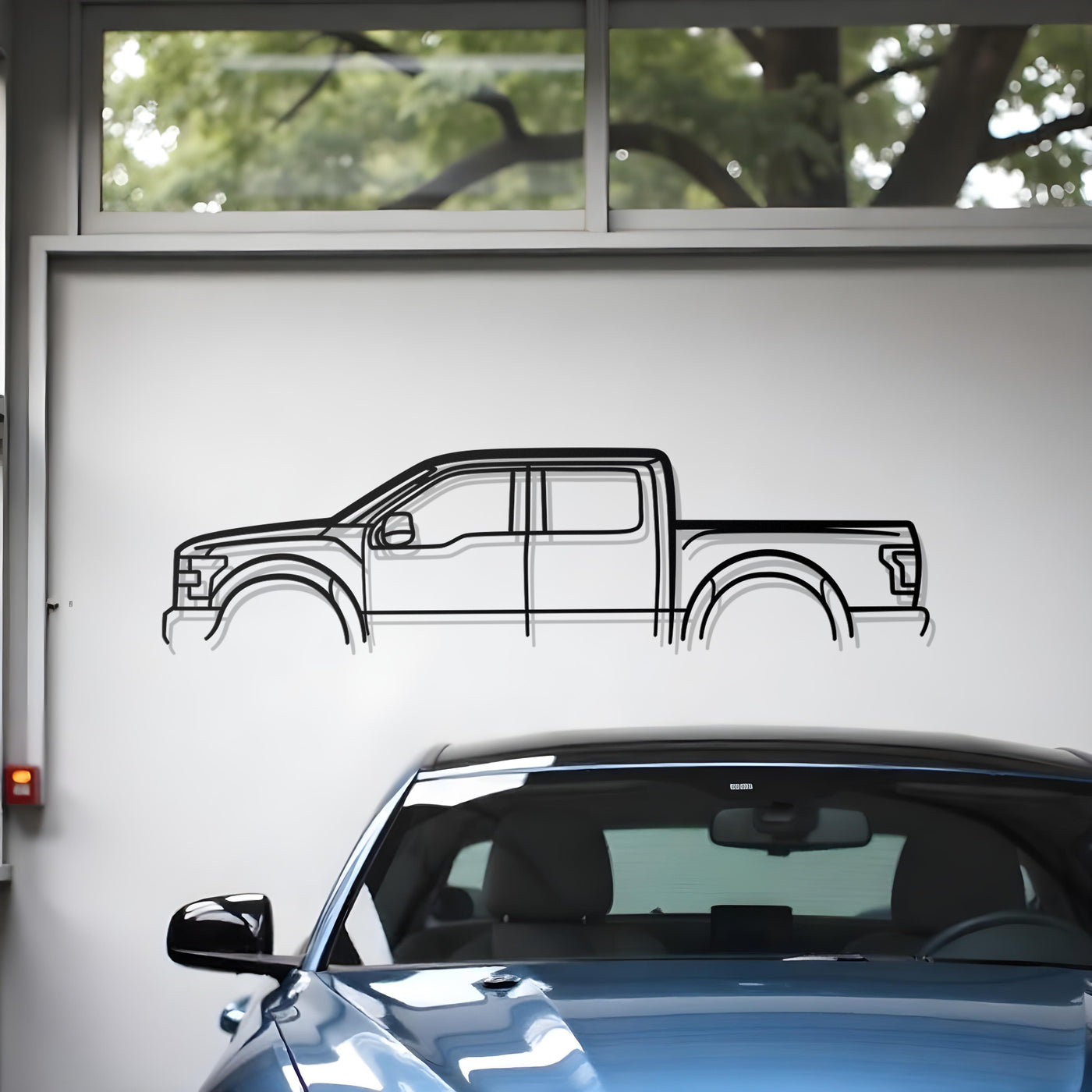 Ford F-150 Raptor Classic Metal Silhouette