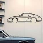 1999 Porsche 911 (996) Carrera Detailed Metal Car Silhouette