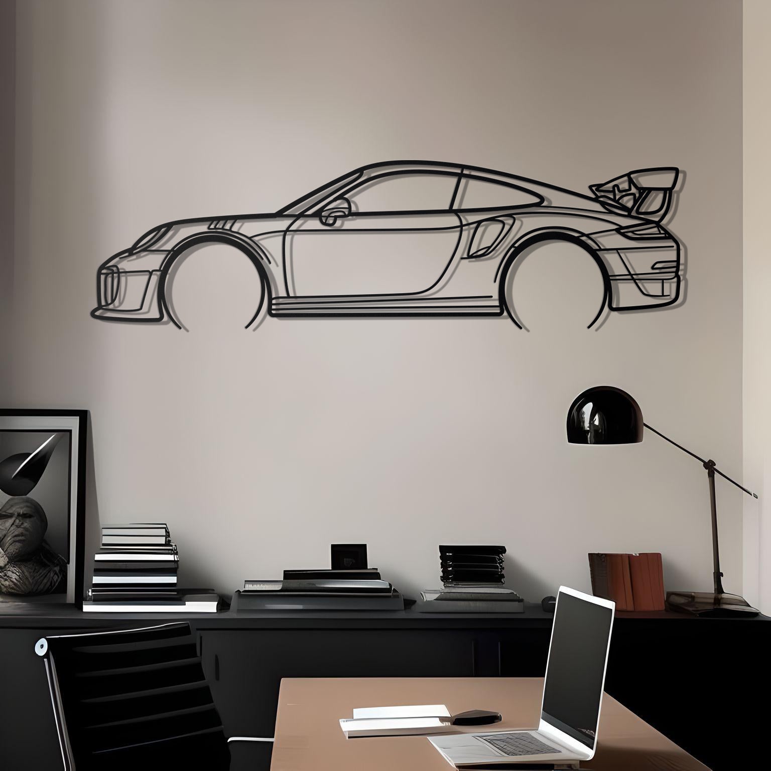 2018 Porsche 911 (991) GT2 RS Metal Silhouette