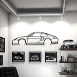 1999 Porsche 911 (996) Carrera Detailed Metal Car Silhouette