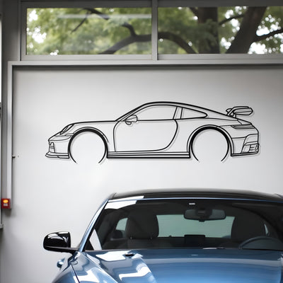 2025 Porsche Carrera Metal Silhouette