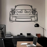 2023 Porsche 911 GT3 RS (992) Front Metal Silhouette