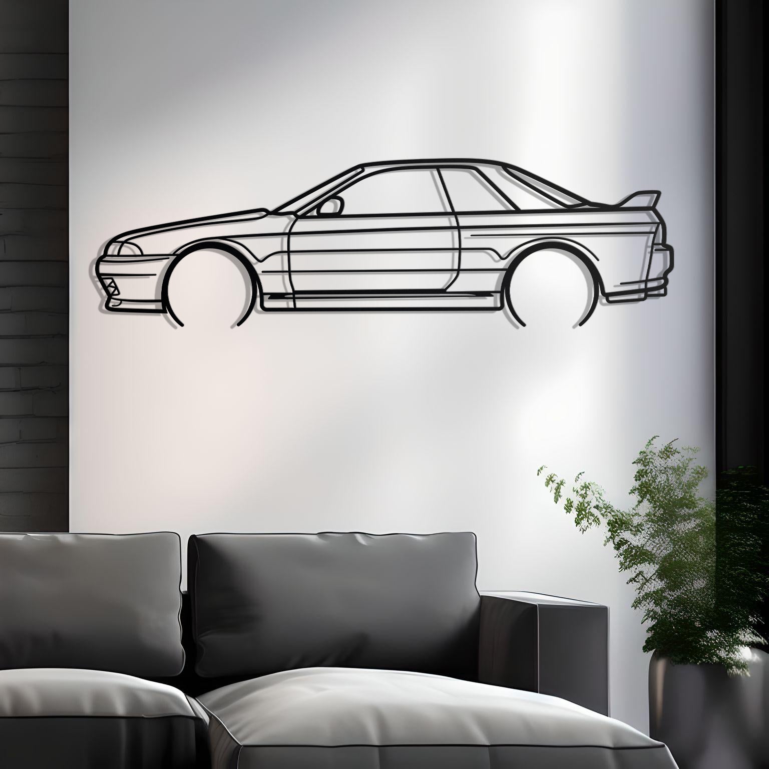 1995 Nissan Skyline R32 GTR Metal Wall Decor