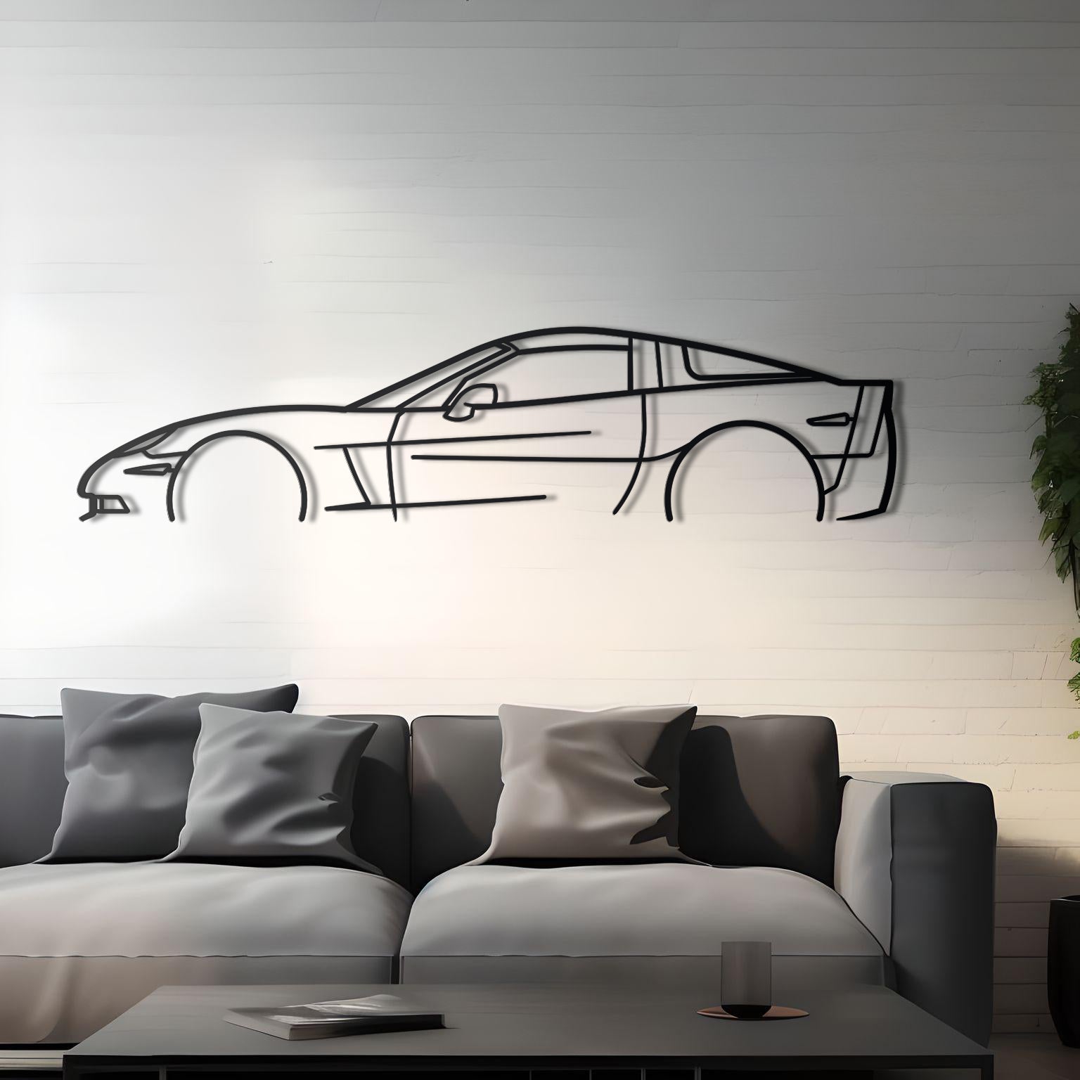 2005 Chevrolet Corvette C6 Metal Wall Art
