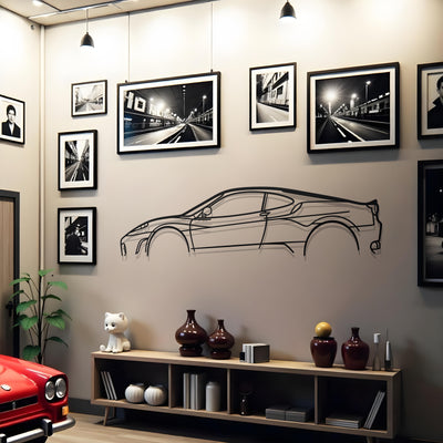 Ferrari F430 Classic Metal Silhouette