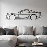 1993 Mazda RX-7 FD Detailed Metal Car Silhouette