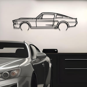 1967 Mustang Shelby GT500 Metal Silhouette