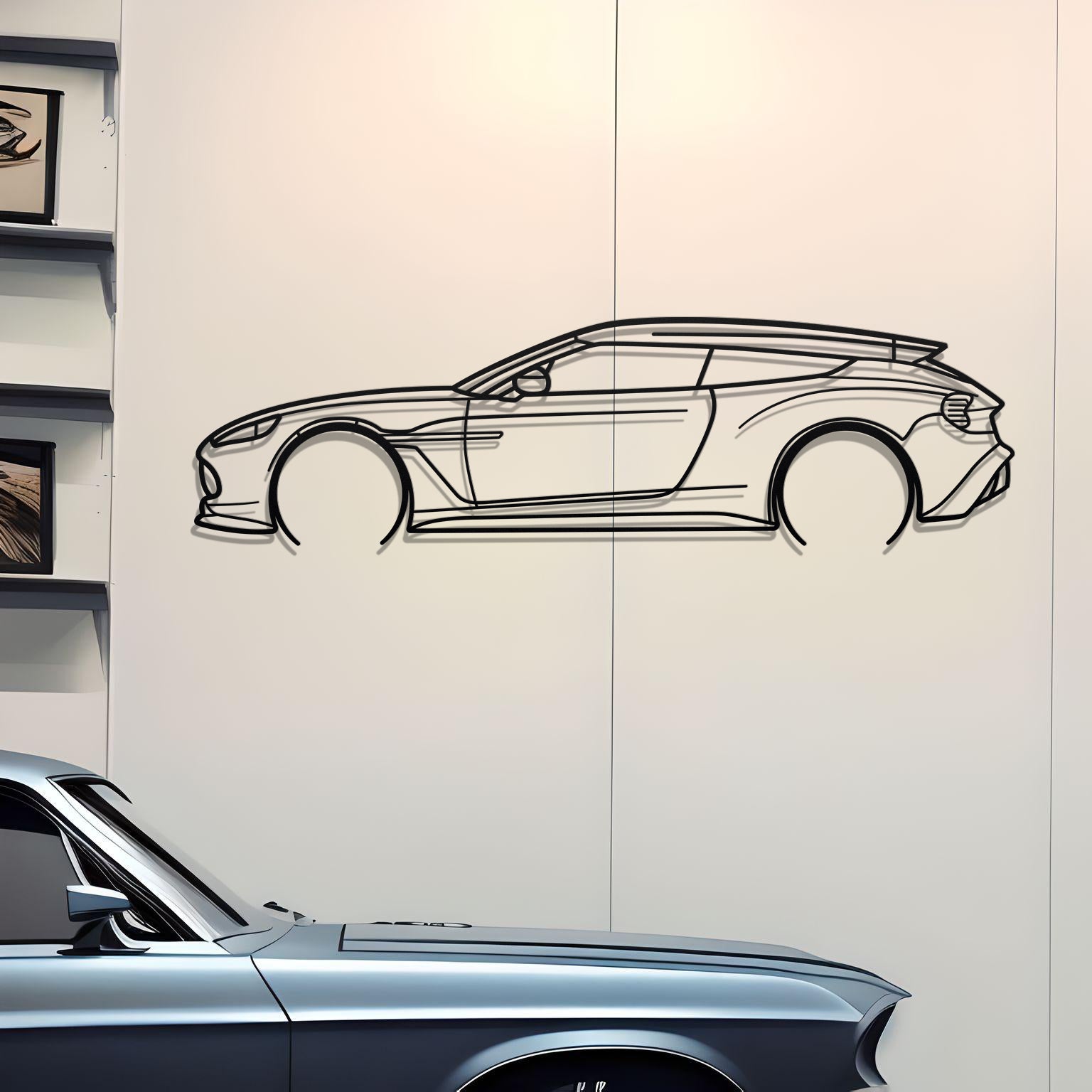 2019 Aston Martin Vanquish Zagato Shooting Brake Metal Wall Art