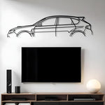 Subaru Impreza WRX STI GR Classic Metal Silhouette